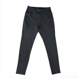 BALEAF Girl’s Grey Athletic Leggings Side Pocket Yoga Pants Size S